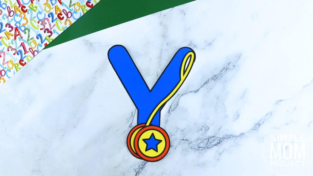 Y is for Yoyo Printable Craft Yoyo Letter Y Craft for Kids, preschoolers, toddlers and kindergartners