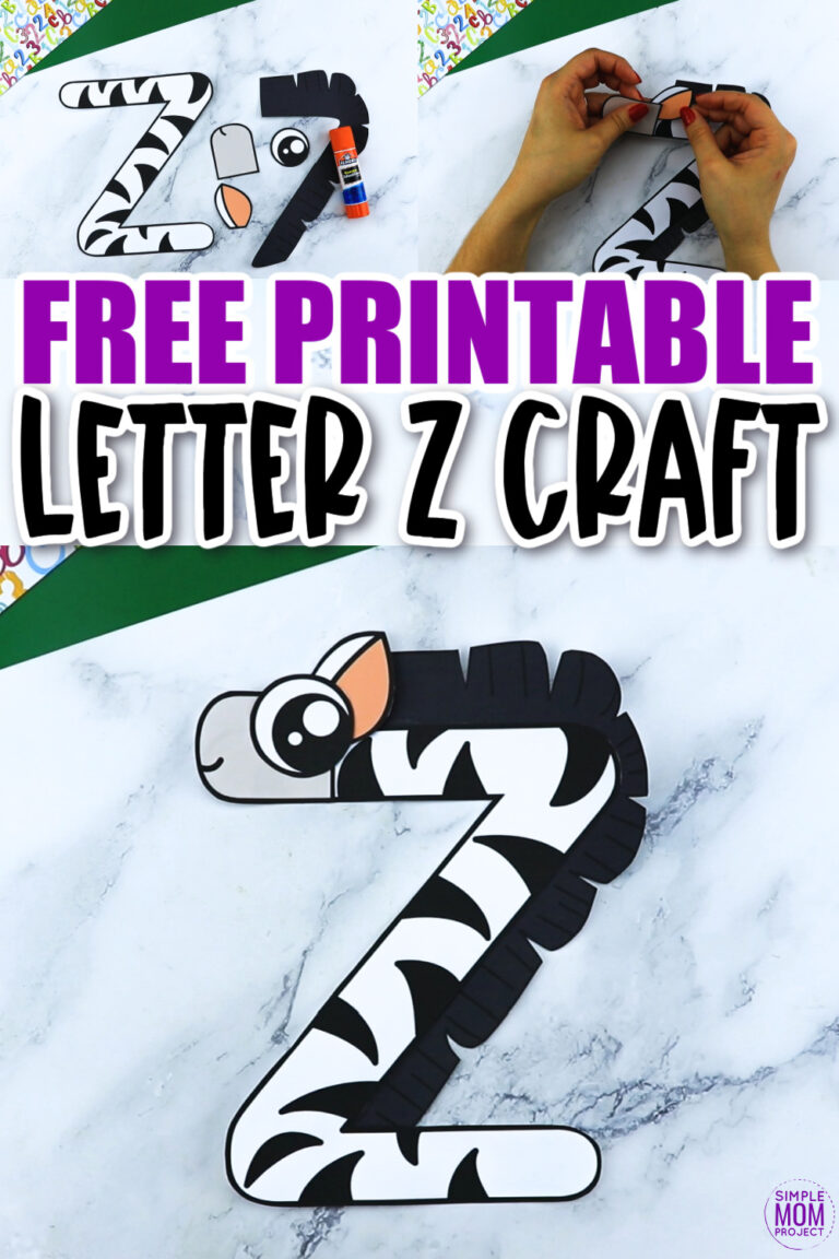 Free Printable Letter Z Craft Template - Simple Mom Project