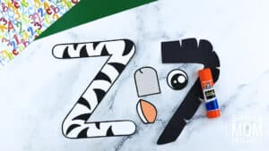 Free Printable Letter Z Craft Template – Simple Mom Project