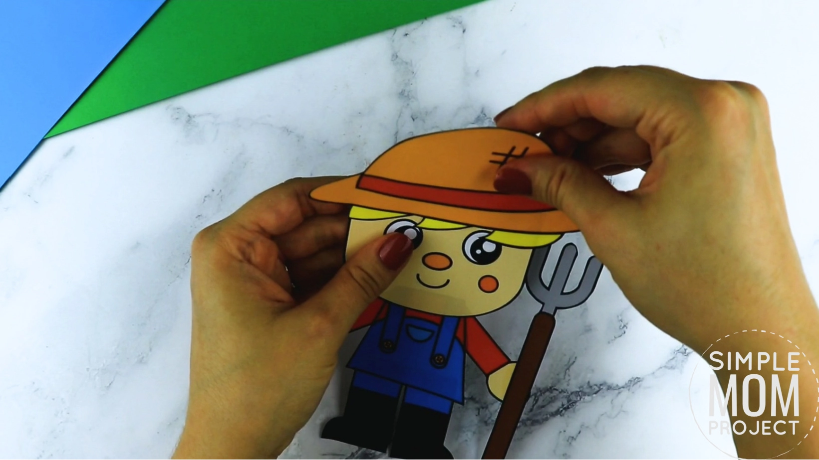 Free printable farmer community helper for kids, preschoolers, toddlers and kindergartners