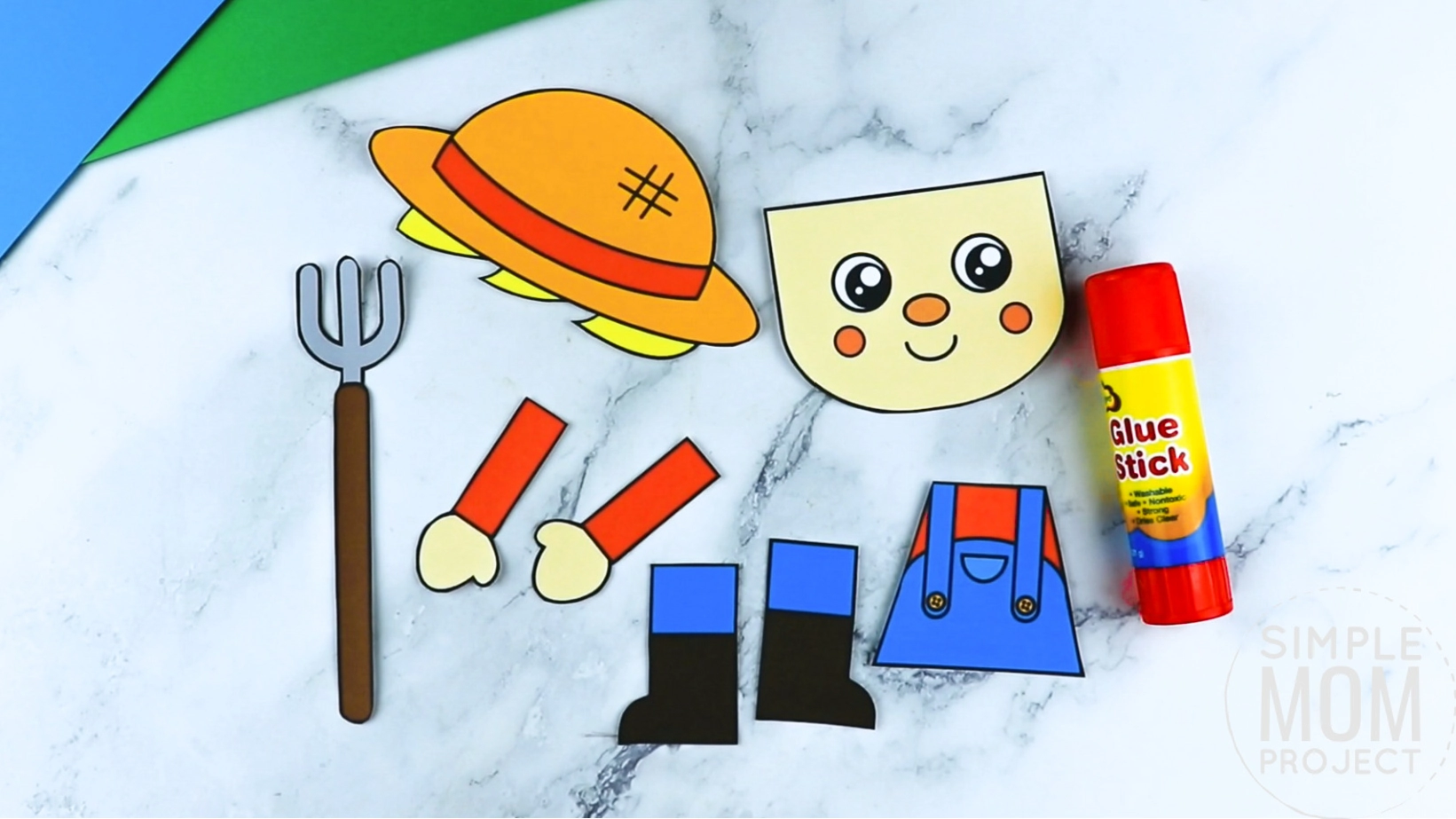 Free printable farmer community helper for kids, preschoolers, toddlers and kindergartners