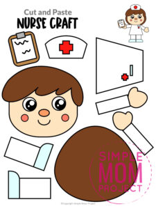 Free Printable Nurse Craft Template - Simple Mom Project