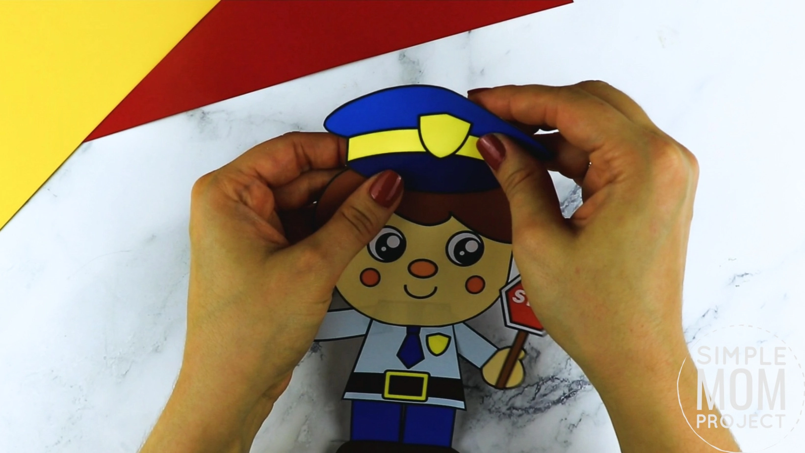 Kids Craft Kit Police Officer Boy Girl Police Car Wood Cutout Shapes DIY  Kids Craft Kids Coloring Kit Color With Markers Crayons 