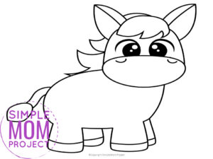 Free Printable Donkey Template – Simple Mom Project