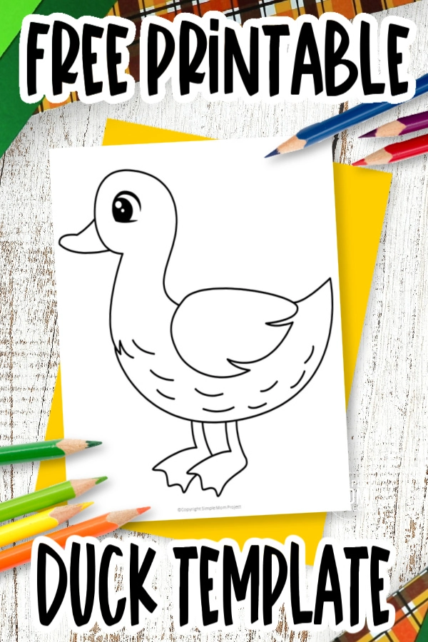 Free Printable Duck Craft Template – Simple Mom Project