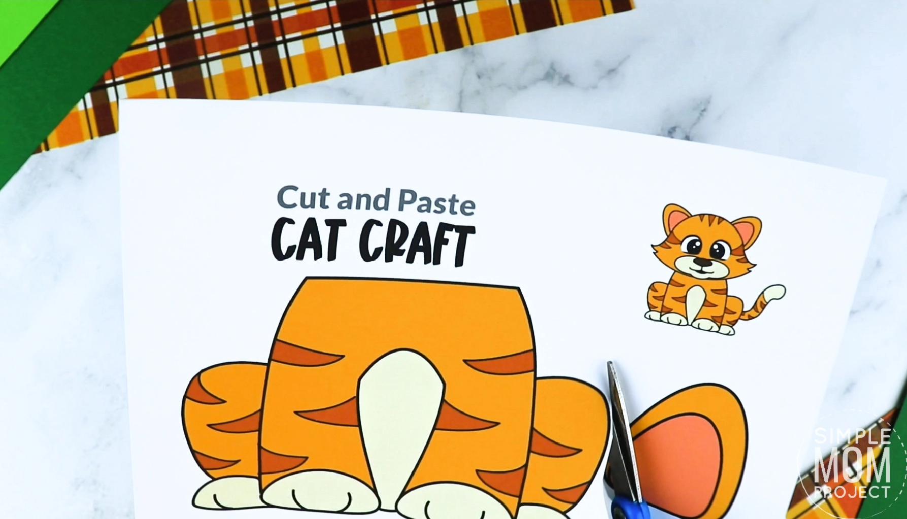 Free Printable Cat Craft Template Simple Mom Project