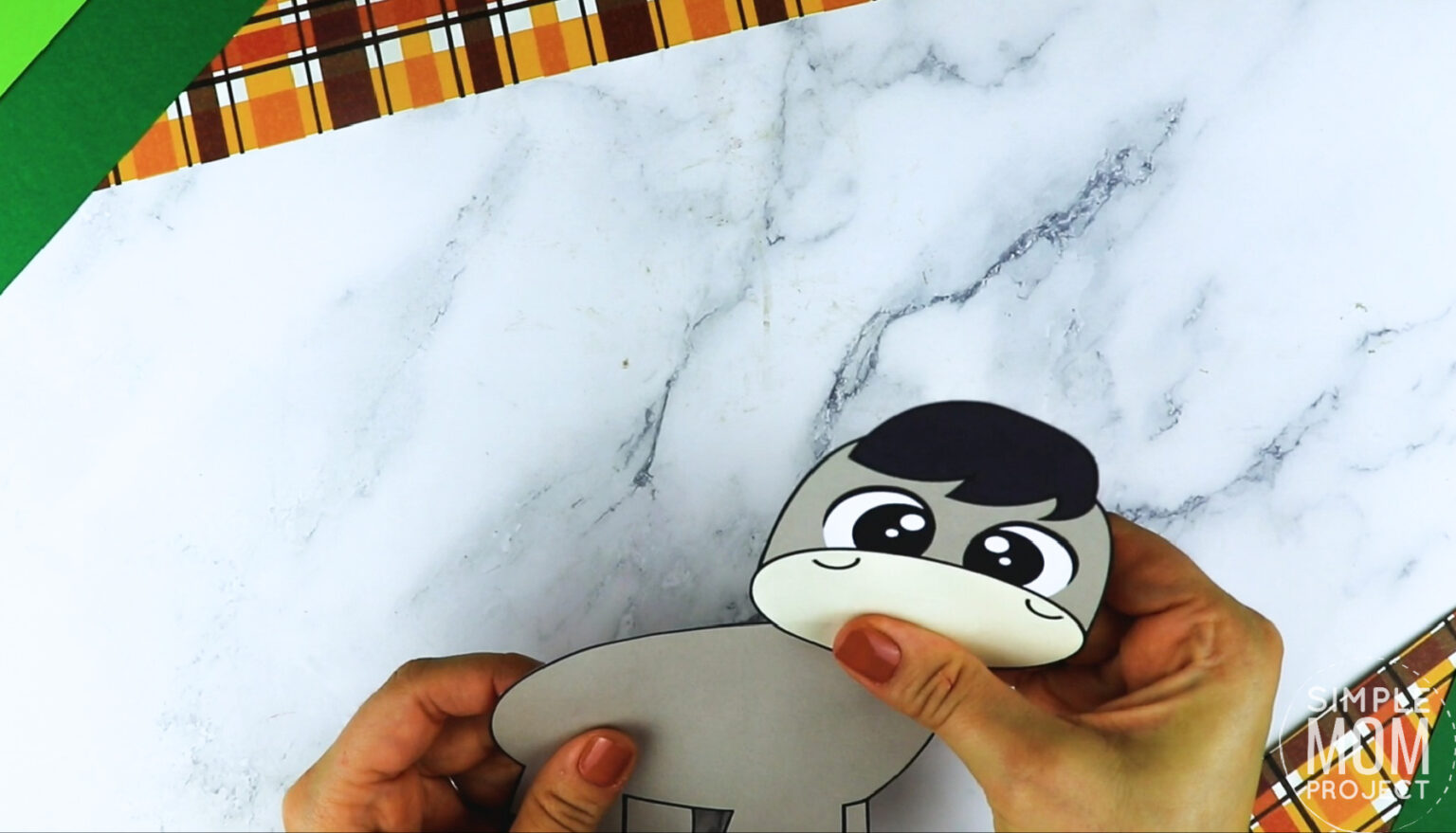 Free Printable Donkey Craft Template Simple Mom Project