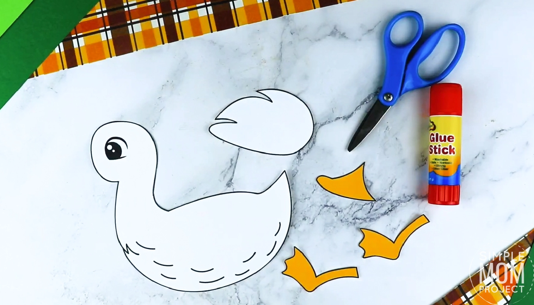 Free Printable Duck Craft Template Simple Mom Project