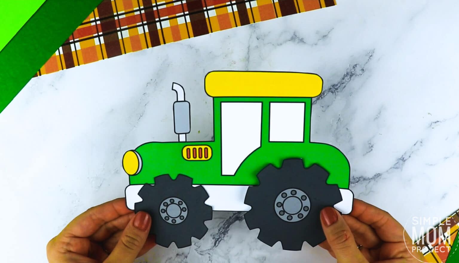 Printable Tractor Craft Template Printable Templates Free