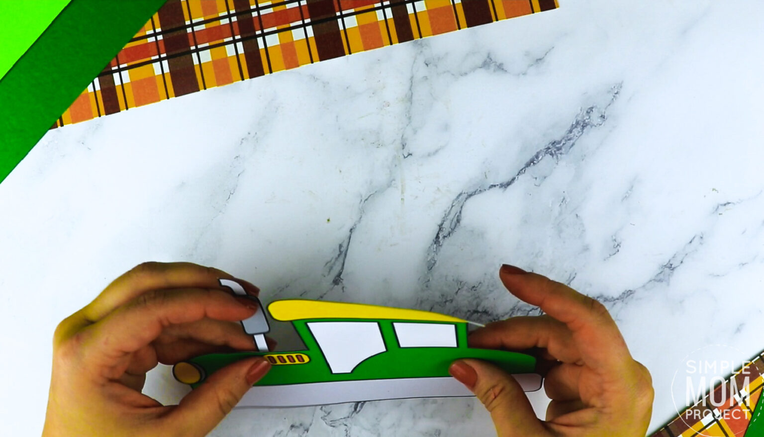 Free Printable Tractor Craft Template Simple Mom Project