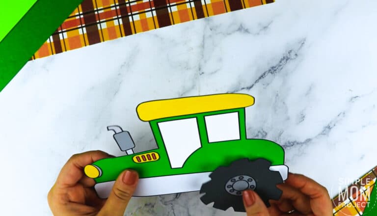 Free Printable Tractor Craft Template - Simple Mom Project