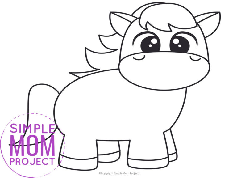 Free Printable Horse Template Simple Mom Project