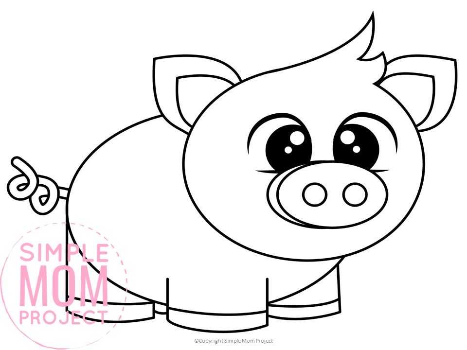 Free Printable Pig Template Simple Mom Project