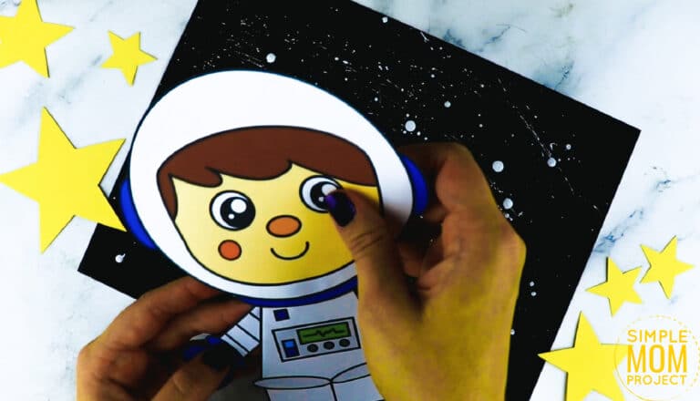 Astronaut Craft With Printable Template - Simple Mom Project