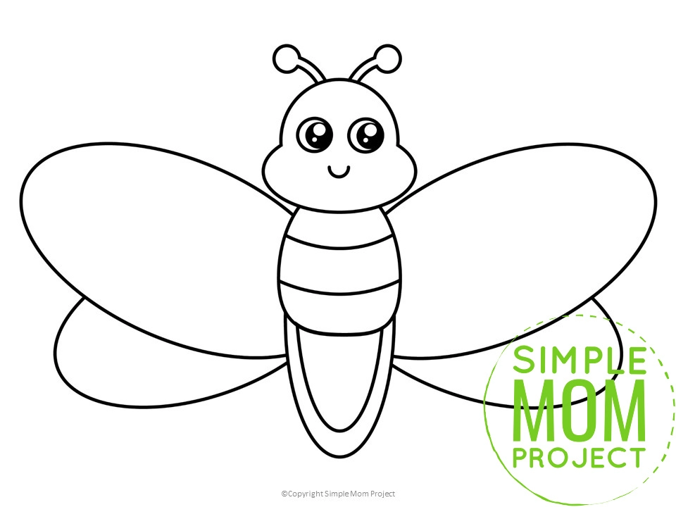 Lightning Bug Coloring Pages