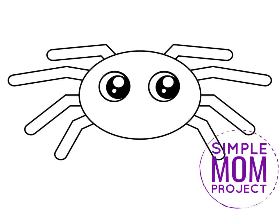 Free Printable Spider Template For This Cute Spiders You Will Need