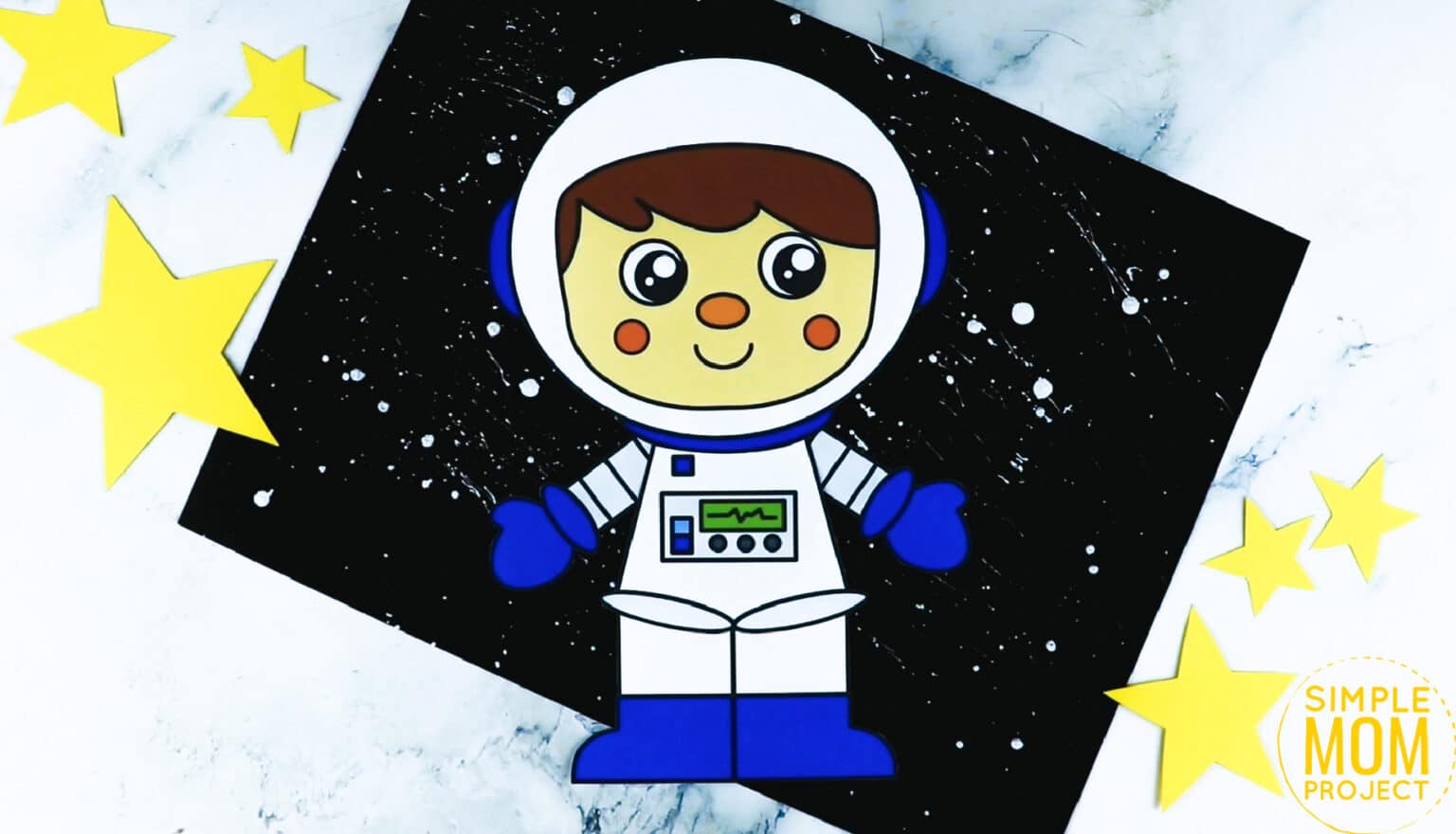 Astronaut Craft With Printable Template - Simple Mom Project