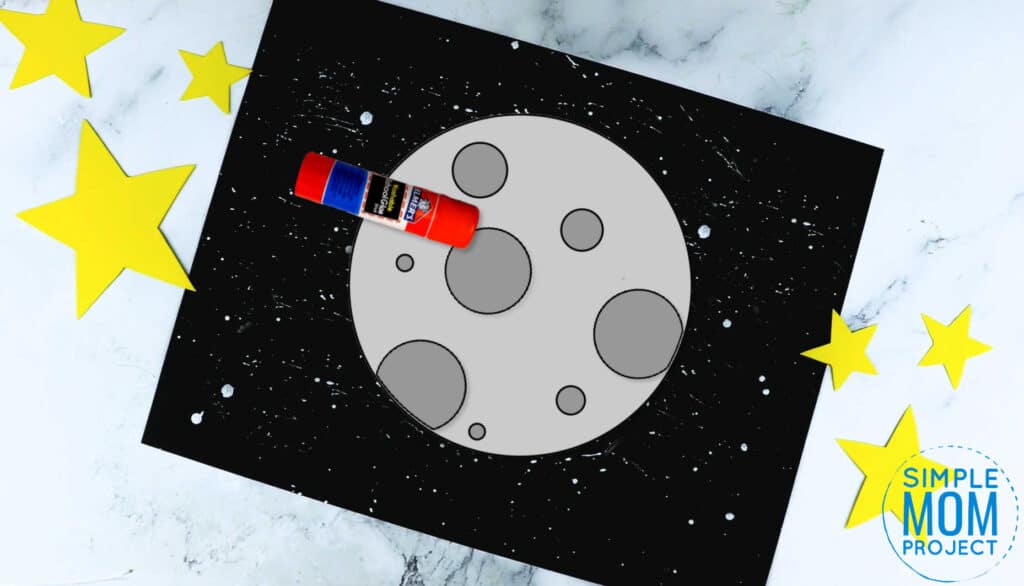 Cut and Paste Moon Craft with Moon Template – Simple Mom Project