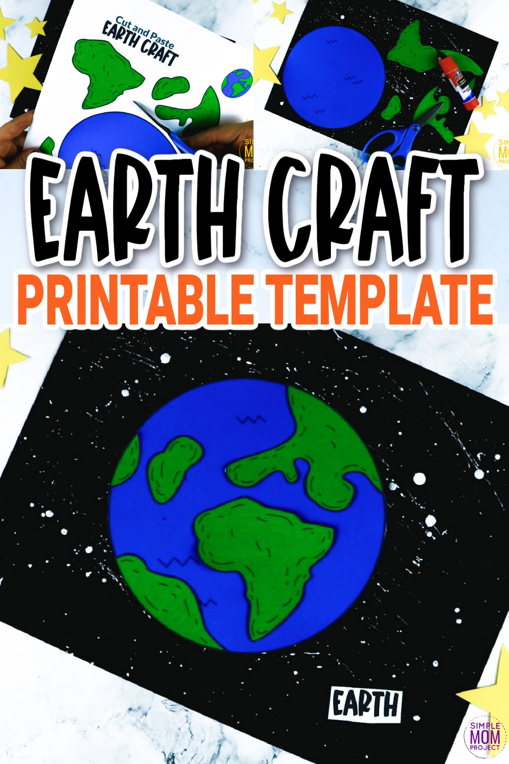 Earth Day Name Craft for Preschoolers - Happy Toddler Playtime