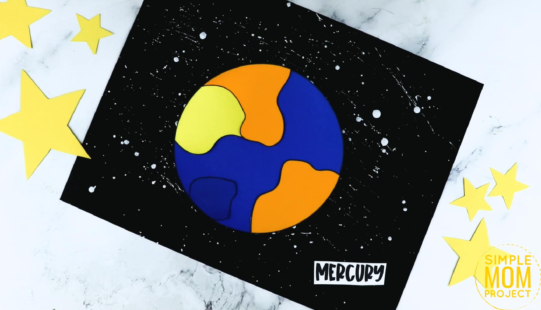 Printable Planet Mercury Craft for Preschoolers, Toddlers and Kindergartners 14