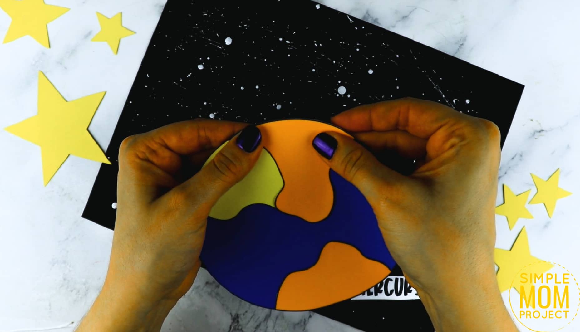 Printable Planet Mercury Craft for Preschoolers, Toddlers and Kindergartners 14