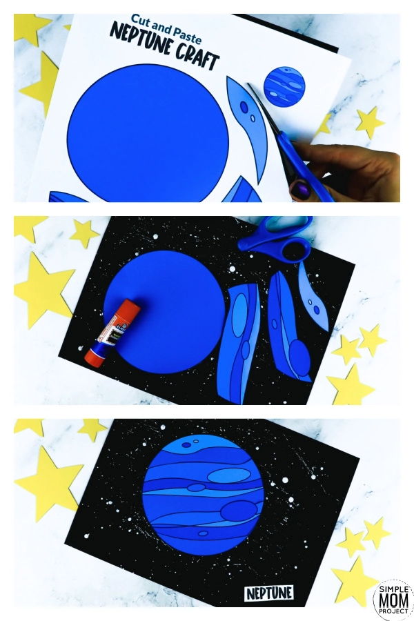 Neptune Craft with Printable Neptune Template – Simple Mom Project