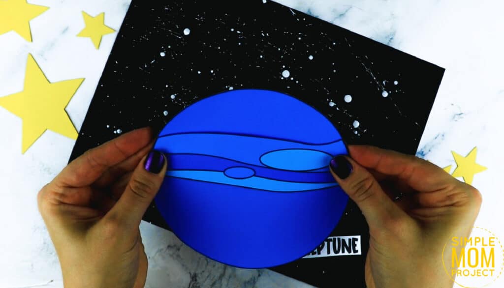 Neptune Craft with Printable Neptune Template - Simple Mom Project