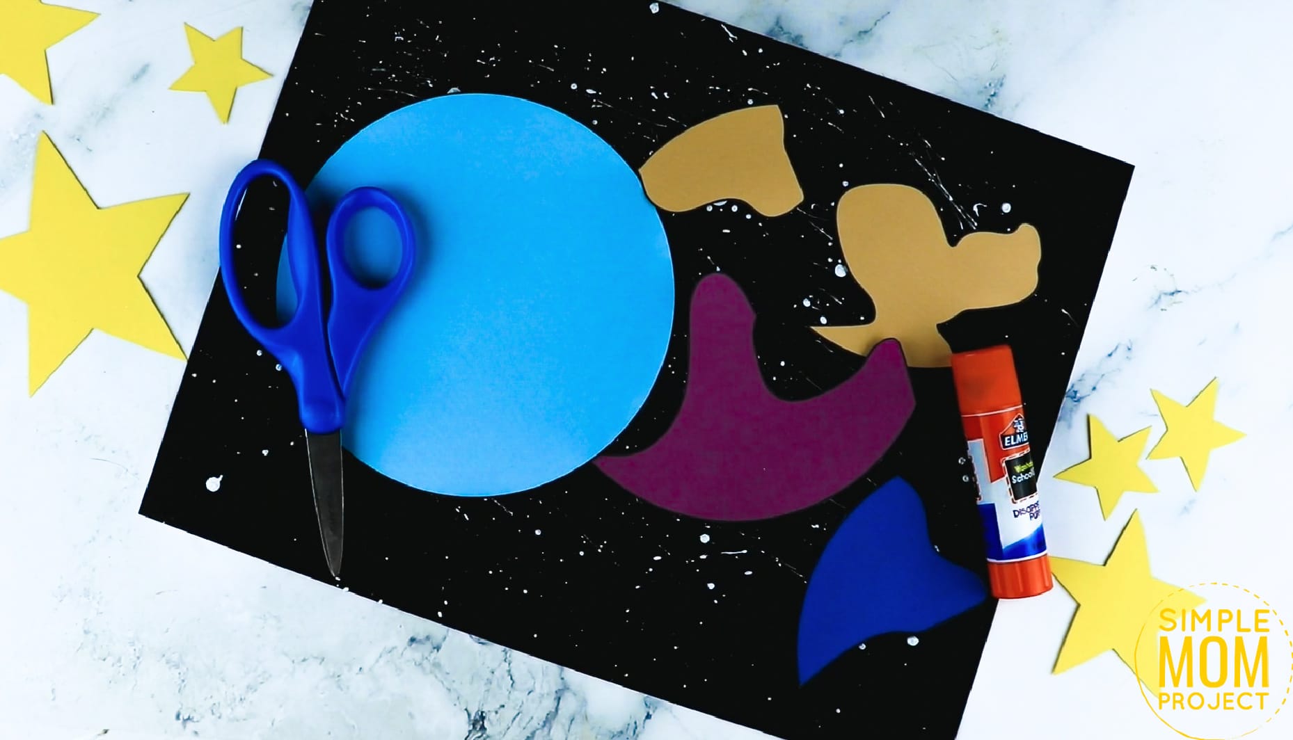 Printable Planet Pluto Craft for Preschoolers, Toddlers and Kindergartners