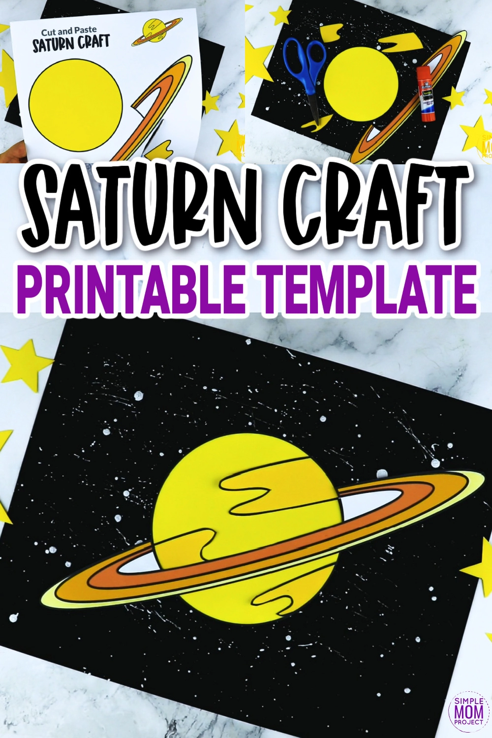 Easy Saturn Crafts for Preschoolers - CraftyThinking