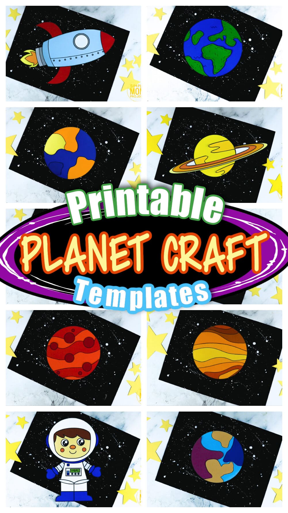 venus planet cut out templates