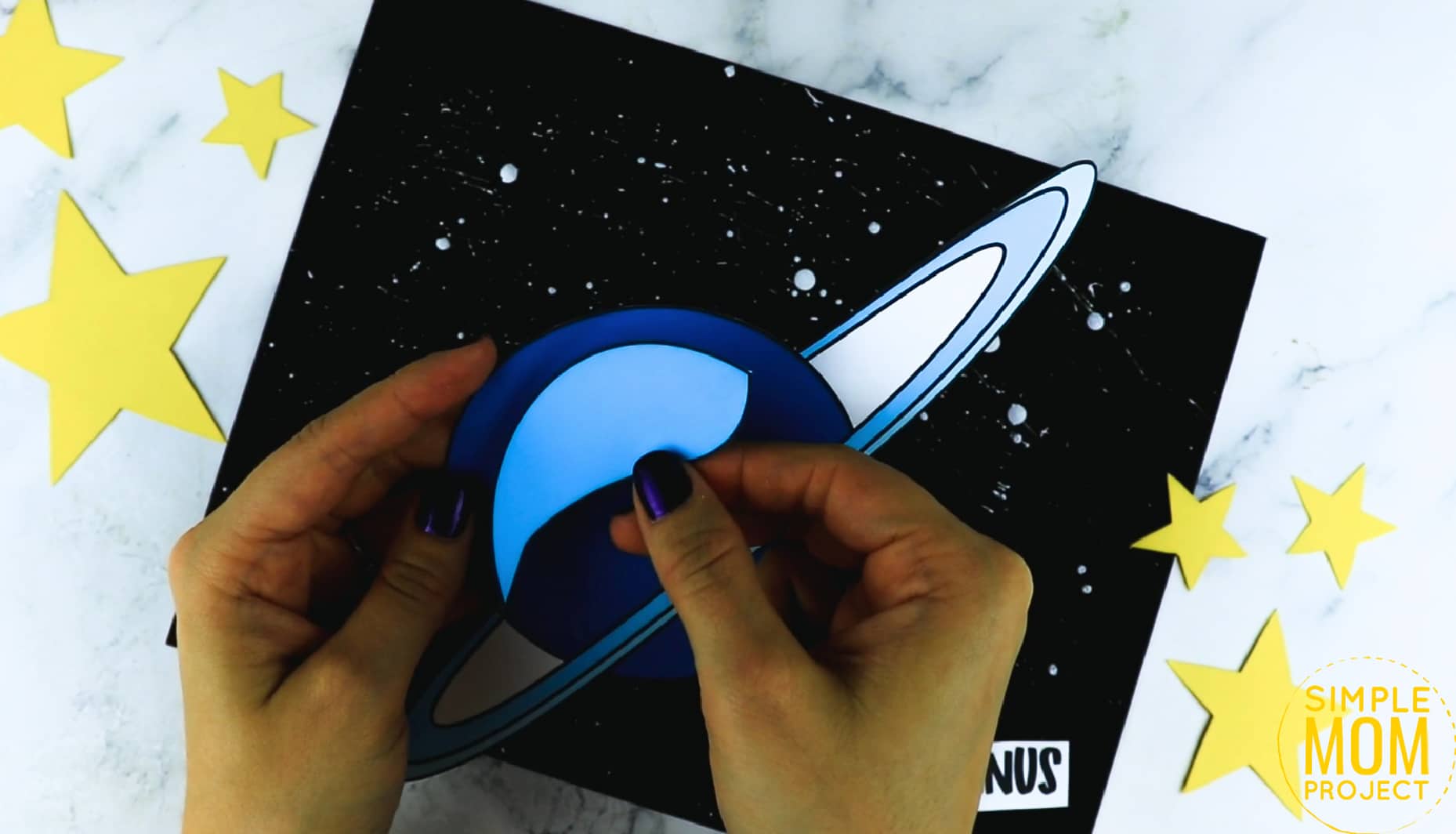Printable Planet Uranus Craft for Preschoolers, Toddlers and Kindergartners