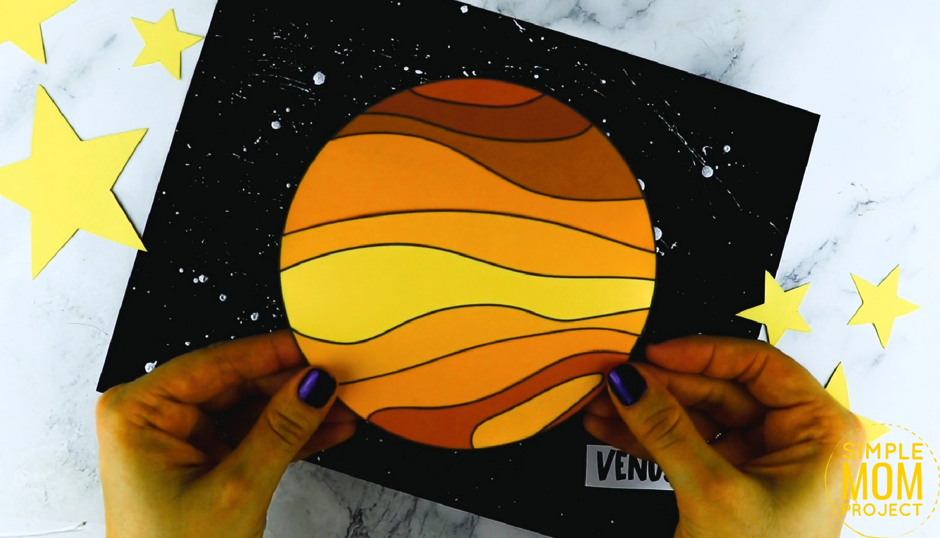 venus planet cut out templates