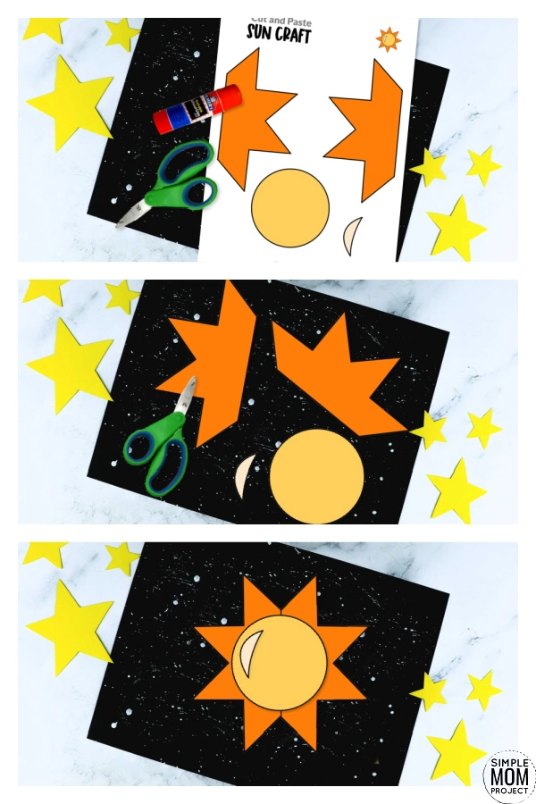 Printable Sun Craft for Preschoolers, Toddlers and Kindergartners