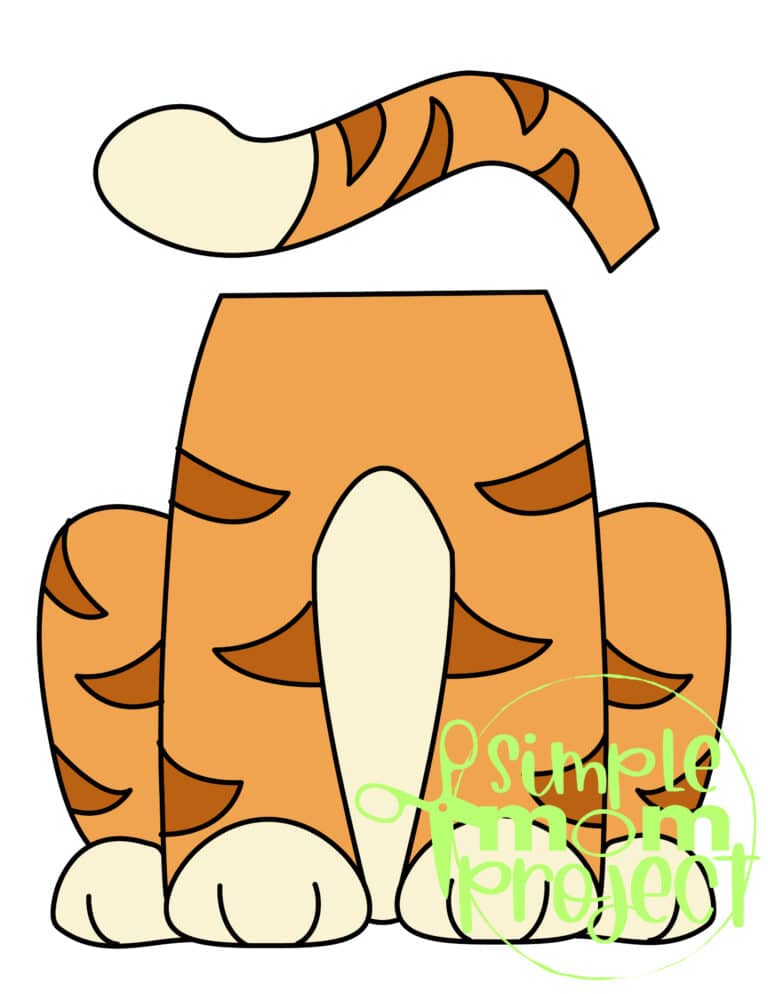 Printable Cat Paper Bag Puppet Template Simple Mom Project