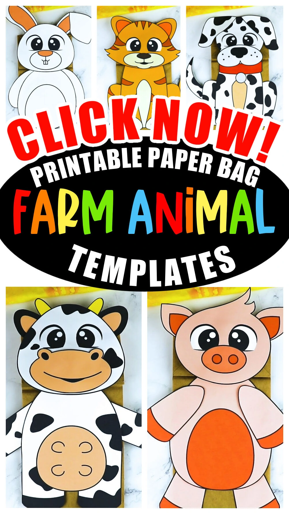 Printable Cat Paper Bag Puppet Template – Simple Mom Project