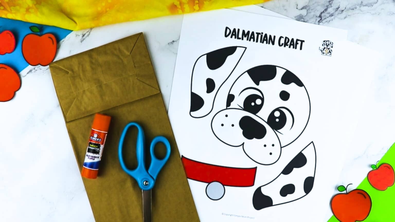 Printable Dog Paper Bag Puppet Template Simple Mom Project
