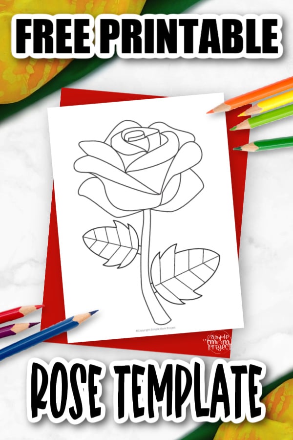 Free Printable Rose Template Simple Mom Project Free Printable Rose Template Simple Mom Project