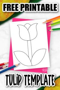 Free Printable Tulip Template - Simple Mom Project