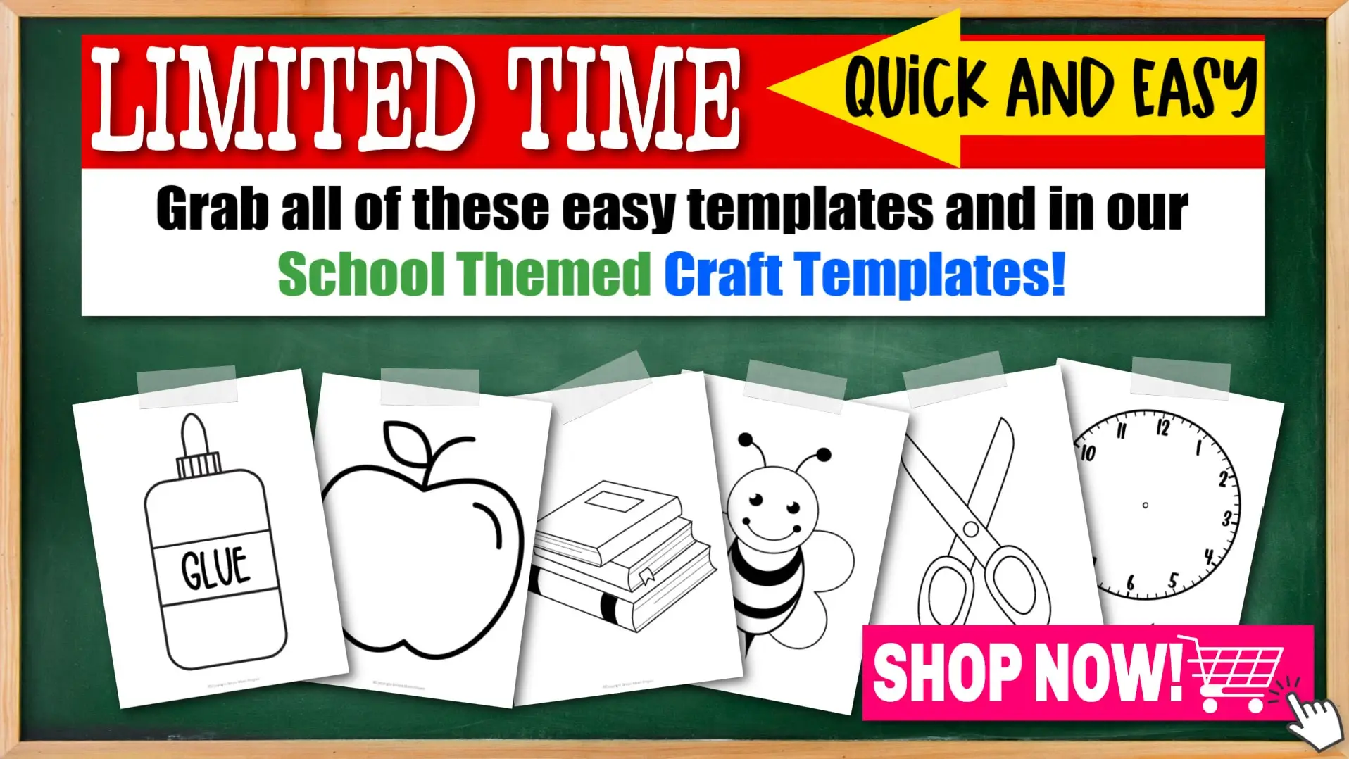 Printable School Suppy and Back to School Themed templates for elementary school teachers, students preschoolers and toddlers 9