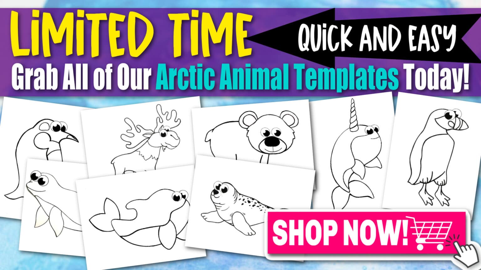 Free Printable Arctic Fox Template Simple Mom Project