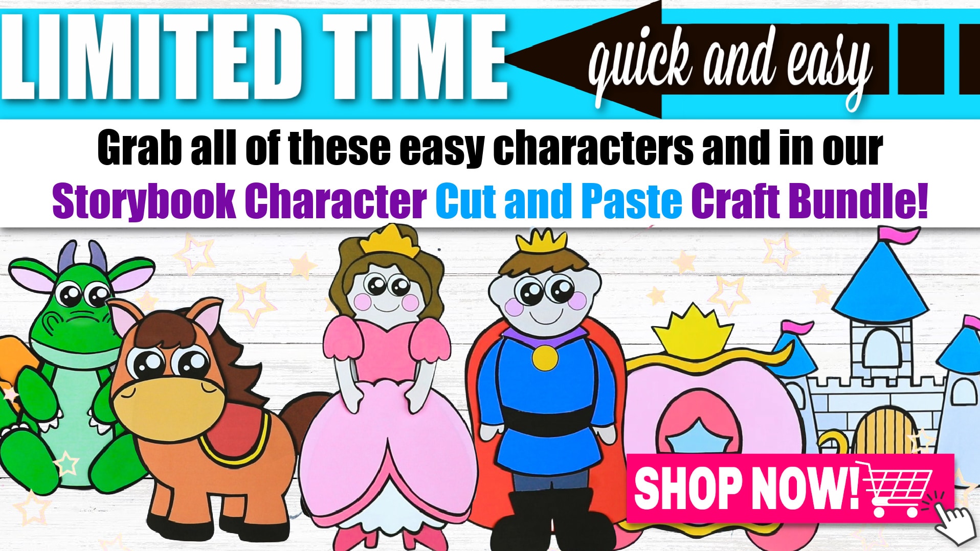 Printable Storybook Character Crafts for Kids Princess Crafts for Kids preschoolers, toddlers and kindergartners 1