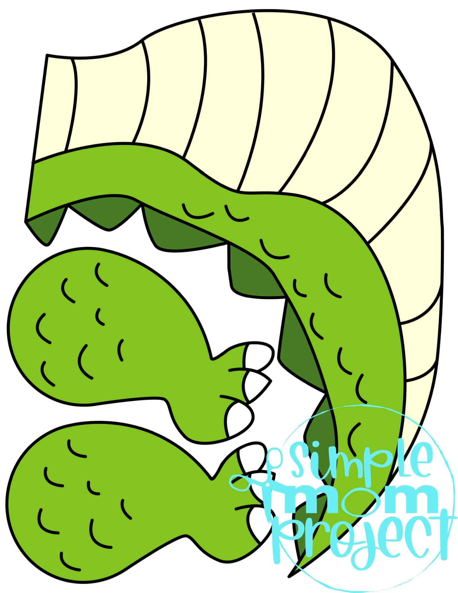 Printable Zoo Animal Alligator Paper Bag Puppet Craft for Kids, preschoolers, toddlers and kindergartners