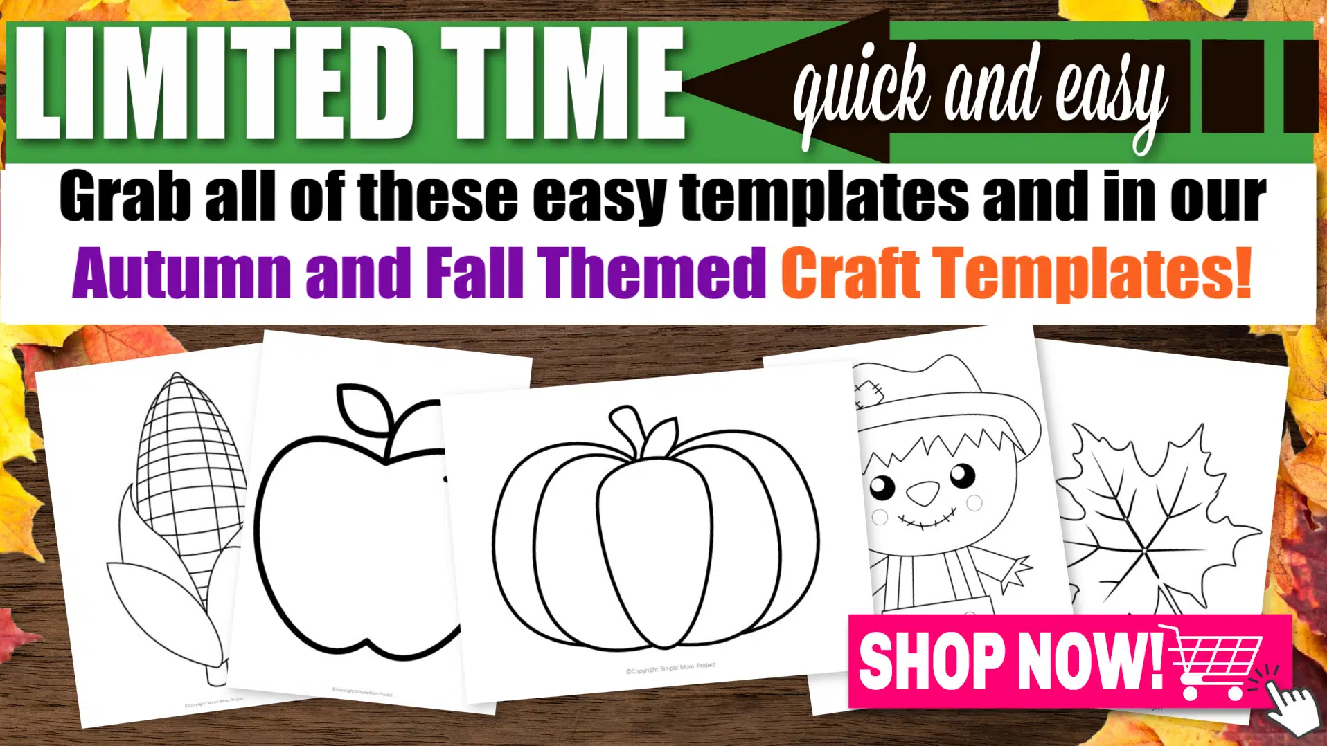 Red and Green Apple Templates in Large, Medium and Small – Simple