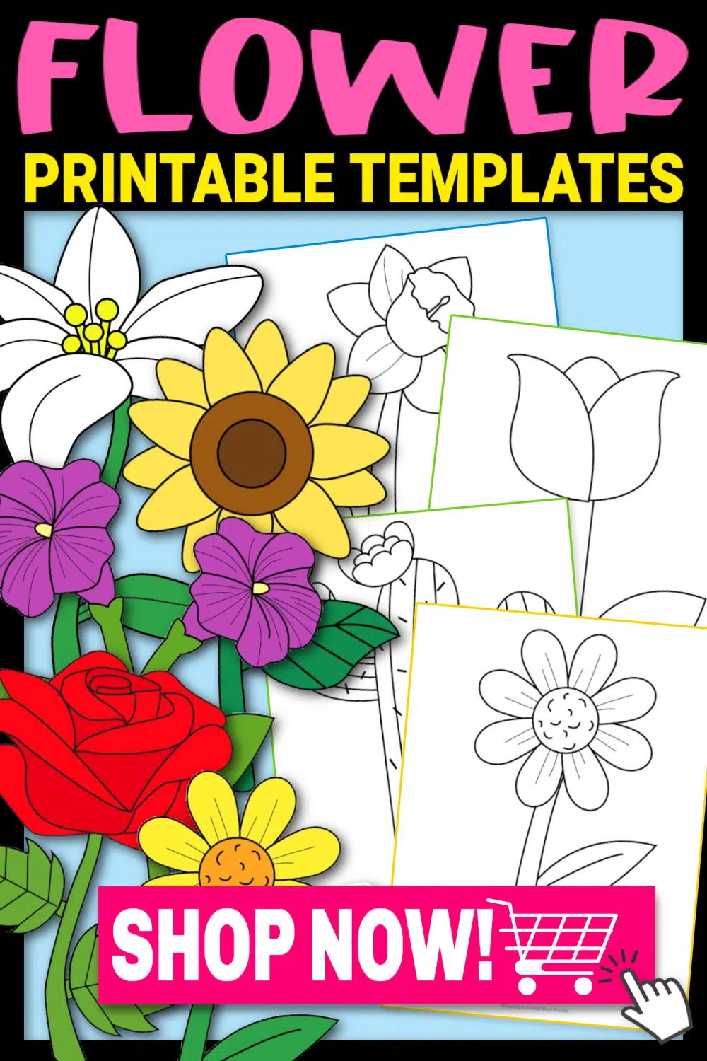 Printable Flower Templates – Simple Mom Project