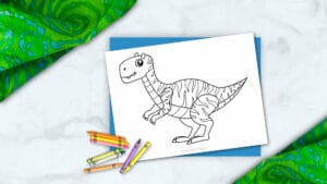 Free Printable Allosaurus Template - Simple Mom Project