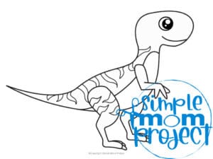 Free Printable Velociraptor Template – Simple Mom Project