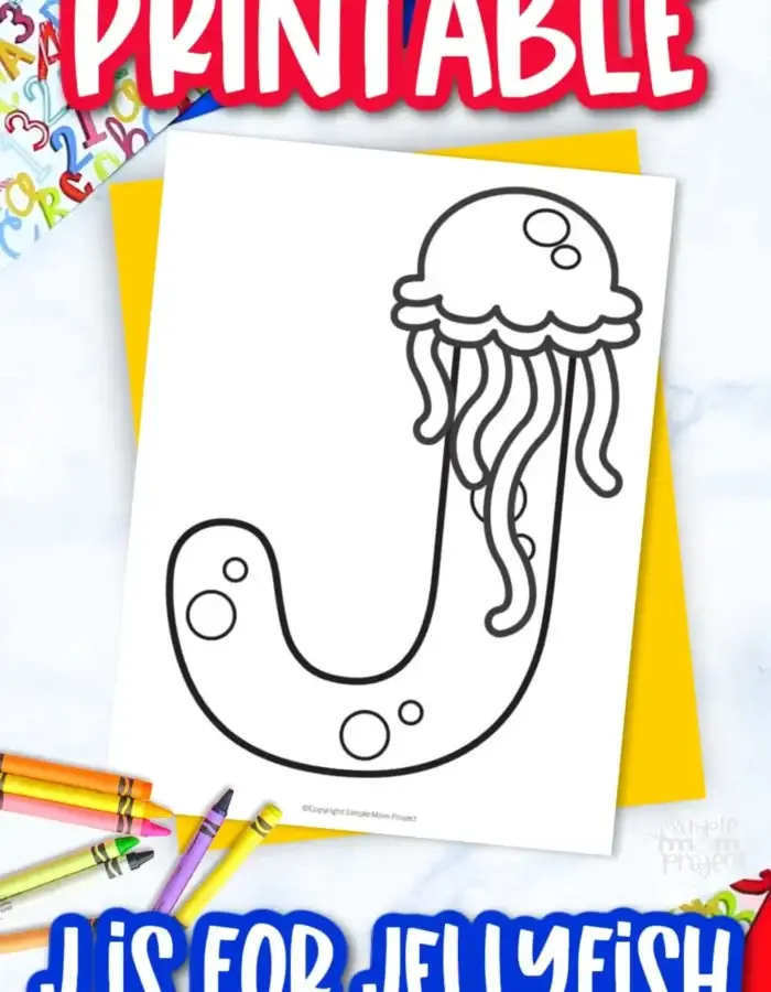 Are you looking for fun and easy coloring worksheets for your toddler, preschool and kindergarten kids? Use this free printable letter J for jellyfish coloring page for your crafting and learning activities. Ths printable preschool letter J coloring worksheet will teach your kids the /J/ sound and simple words. Be sure to print your copy today!