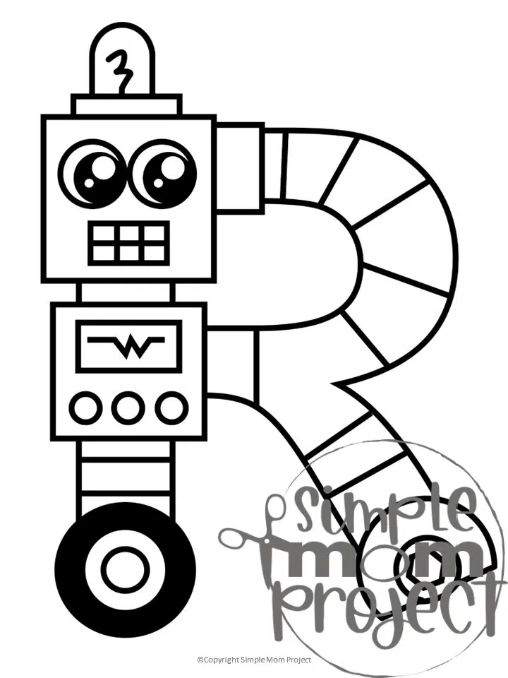 printable letter r coloring pages