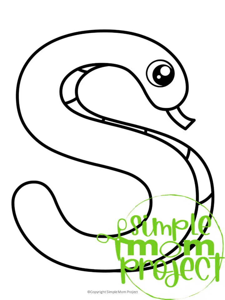 letter s coloring pages