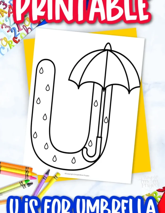 Are you looking for fun alphabet worksheets to include in your preschool learning activities? Use this free printable letter U for umbrella coloring page when teaching your kids the U sound and writing letters. This printable alphabet letter U worksheet will keep your kids busy and motivated while developing fine motor skills. Download and print your copy today!
